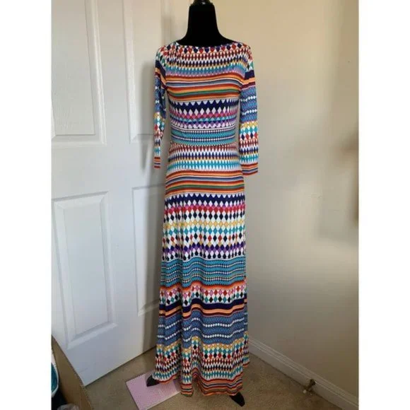 Argyle & Striped A-line Dress - Picture 5 of 6